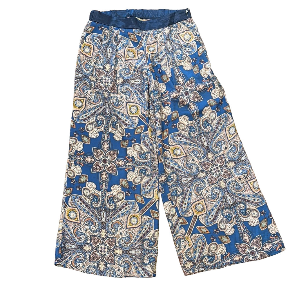Elevenses paisley wide leg pants, small - Picture 3 of 10